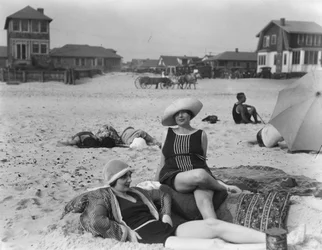 Two Women at Long Beach, New York